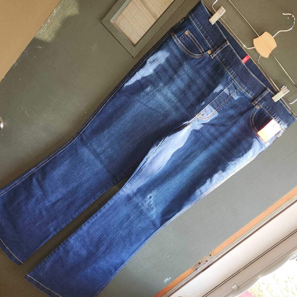 Nwt- Spanx Flare Jeans Midnight Shade XLP